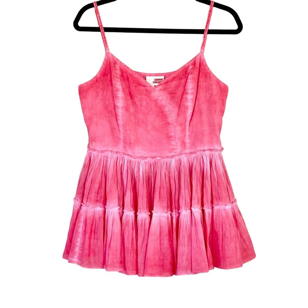 Samant Chauhan Beau Tiered Cami Tank Top, M